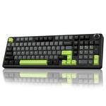 **AULA F99 Pro Wireless Mechanical Keyboard with Knob,Creamy Sound,Tri-Mode BT5.0/USB-C/2.4GHz Hot Swappable Keyboard,Gasket Structure,RGB Backlit Computer Gaming Keyboards