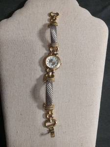 lot 50276 image: Womens Two-Tone Cable Link Bracelet Watch