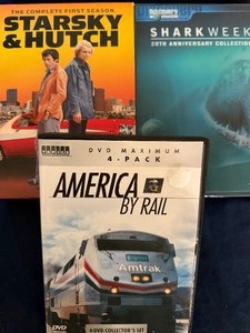 lot 206 image: DVDs - Starsky & Hutch, SharkWeek, AmericaCanada by Trail
