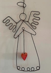 lot 215 image: Metal Wire Angel
