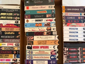 lot 231 image: VHS Tapes, Please See Pictures for Variety