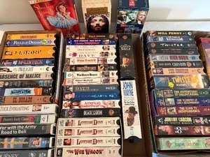lot 232 image: VHS Tapes, Please See Pictures for Variety