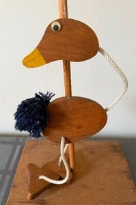 lot 18 image: Vintage Wooden Marionetter Puppet