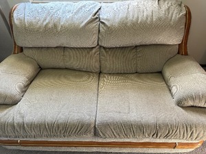 lot 25 image: Beige Love Seat
