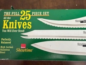 lot 52 image: Ronco Knife Set, New (missing #15)