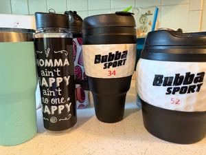 lot 56 image: Re-Usable Drinking Cups, Bubba Sports and More
