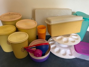 lot 58 image: Vintage to New Tupperware, Please Read Description
