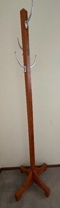 lot 95 image: Coat Rack (missing one hook)