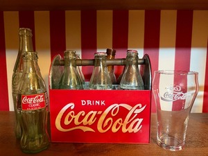 lot 33 image: CocaCola Utensil Caddy, Bottles and Glass