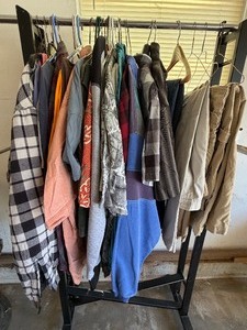 lot 522 image: Rack of Mens Clothing, Please See PIctures for VarietySizes