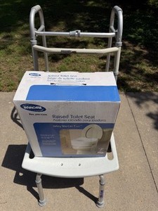lot 530 image: Medical Supplies, Walker, Shower Chair and Raised Toilet Seat