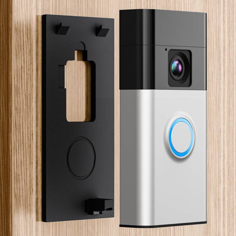 lot 3130 image: LOCKA Adhesive Mount for RingOther Battery Doorbell (2024 Release), No Drilling Camera Door Mounting Holder Bracket Accessories for Apartments Office Houses - Retail $13