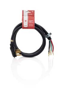 lot 5030 image: Smart Choice 6-Foot Long 50 Amp 4-Wire Range Power Cord For Electric Range Connection - Retail $37