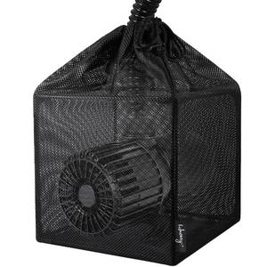 lot 5036 image: Hecaty Pond Filter Bag, Pump Barrier Bag, Anti-Clogging Cube Filter Box, Black Media Bag Pump Mesh Bag for Outdoor Water Fish Ponds(10 inch) - Retail $9