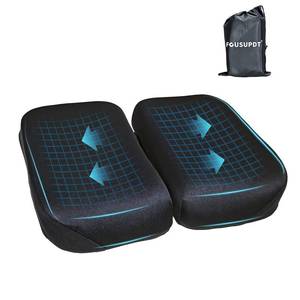 lot 5100 image: Adjustable Seat Cushion, Memory Foam Office Chair Cushion, Car Seat Cushion, Foldable Travel Cushion for Tailbone Pain, Sciatica Pain Relief, Lifting Cushion for Sitting, Driving, Traveling(Large) - Retail $33