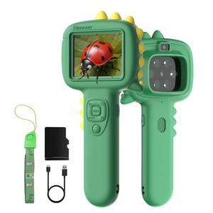 lot 5136 image: Microscope Camera for Kids Gifts Toys- Handheld Pocket Microscopes with 2.4 Screen and Autofocus - Mini Digital Educational Science Kit for Christmas Birthday for Age 3-5 5-7 8-12 Girls Boys (Green) - Retail $34