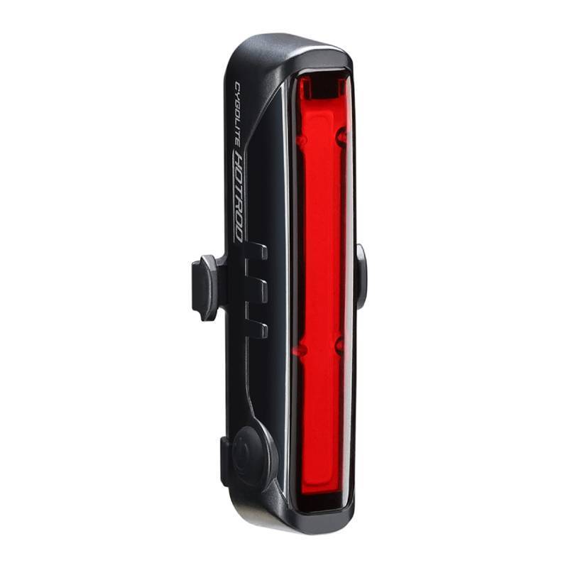 lot 4349 image: Cygolite Hotrod 120 Lumen Bike Tail Light - 7 Night &amp Daytime Modes Wide Beam COB LEDs IP64 Water Resistant USB Rechargeable Great for Busy Roads, Black, Red, Compact - Retail $34