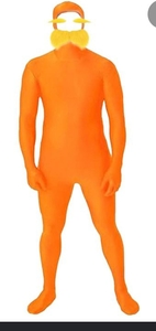 lot 5225 image: The Lorax Orange Morph Bodysuit Costume Small - Retail $25