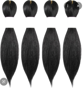 lot 5227 image: Osuntress Pre-Stretched Braiding Hair Extensions 10 Inch 4 Pack - Retail $8