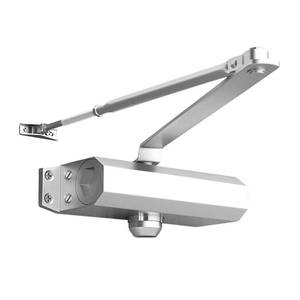 lot 5229 image: Medium Duty Hydraulic Door Closer for Commercial & Residential Use - Perfect for Screen Doors, Garage Entry, and Interior Doors with Soft Close Technology - Adjustable Automatic Door Closing Mechanism - Retail $23