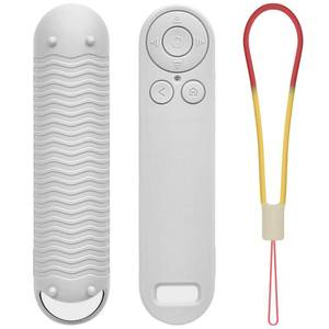 lot 5293 image: Silicon Cover for Nex Playground Game System Remote, Anti-Slip Shockproof Sleeve with 4 Pillars for Secure Placement, Dust & Water Resistant Protective Case with Lanyard-Grey - Retail $8