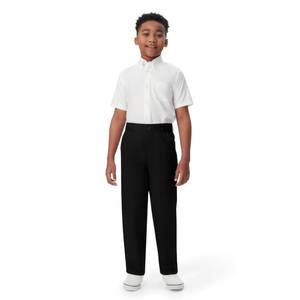 lot 5295 image: French Toast Boys Pull-on Relaxed Fit School Uniform Pant (Standard & Husky), Black, 16 - Retail $14