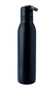 lot 5297 image: Owala 24oz FreeSip TWIST Stainless Steel Water Bottle - Very, Very Dark - Retail $30