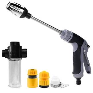 lot 5315 image: Aquoxis Pressure Washer 15x More Powerful Than Hoses, Handheld High Pressure Washer, with 360° Rotating for Three Spray Modes with Foam Pot, Effortless Dirt & Stain Removal - Retail $30