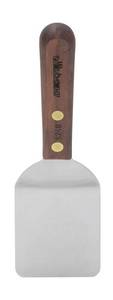 lot 5355 image: HIC Kitchen Dexter-Russell Mini Turner, Stainless Steel with Walnut Handle, Made in the USA, Natural - Retail $18