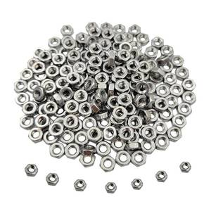 lot 5369 image: 100pcs M3-0.5 Hex Nut Stainless Steel 304(18-8) Metric Hexagon Nut for Bolts, Bright Finish, Full Thread (M3)