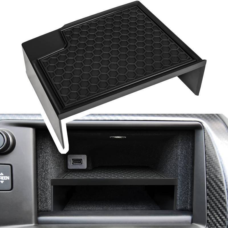 lot 3529 image: E-cowlboy Dashboard Display Storage Bin Tray Holder for Chevrolet Corvette C7 Z06 Z51 ZR1 Stingray Grand Sport 2014 2015 2016 2017 2018 2019 Interior Accessories Dash Organizer Shelf Container Black&nbsp&nbsp