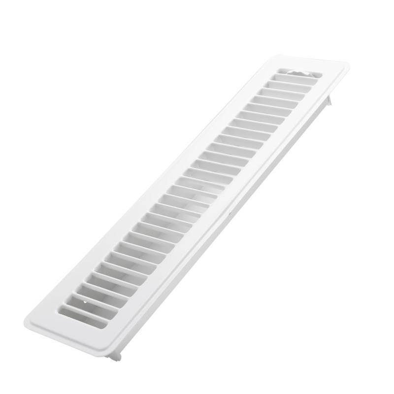 lot 3584 image: Howeall 2x14 Inch Floor Register - Heavy Duty Steel Walkable Floor Vents - Easy Adjust Air Supply Lever - Vent Covers for Home (White)&nbsp&nbsp