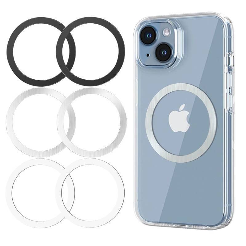 lot 3721 image: KALAPOP Metal Rings 6PCS,Ultra-Thin(0.4mm)for MagSafe StickerMagnetic AdapterPhone CasesWireless charger,Compatible with iPhone 17Air16151413,Galaxy S24S23S22Kindle,For Mag Safe Accessories&nbsp