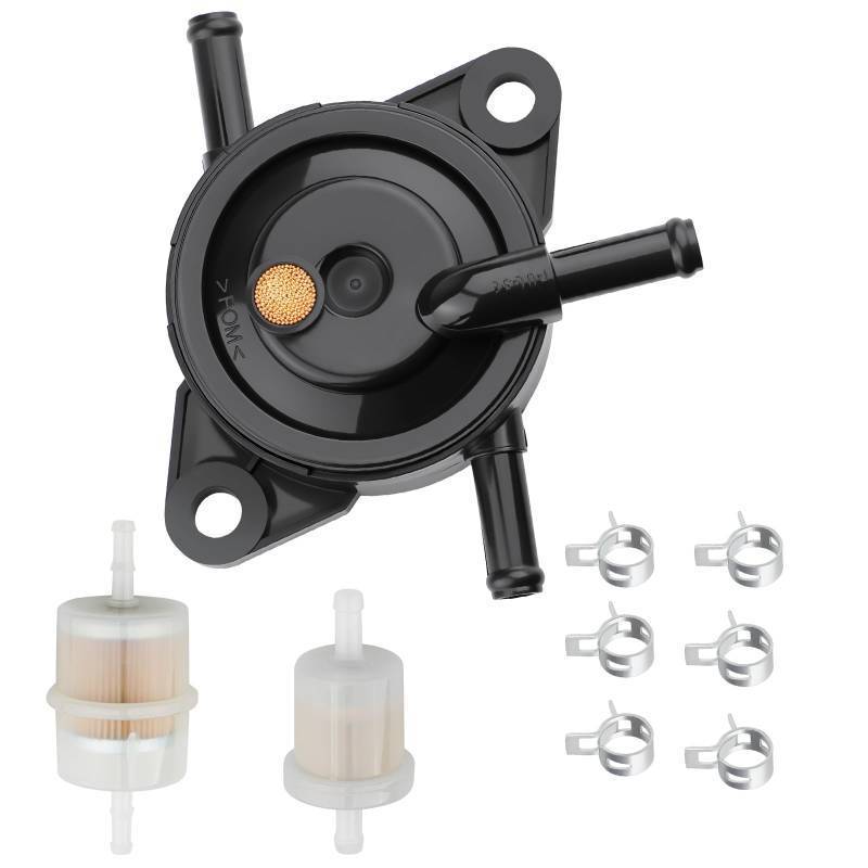 lot 3792 image: Ferilter Fuel Pump for Kawasaki 18-24HP FR691V FR651V FR730V FR541V FR600V FS600V FS481V FS541V FS651V FS691V FS730V 18HP 21.5HP 22HP 23HP 24HP Engine Fuel Filter Fuel Pump Clamps Kit&nbsp