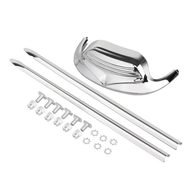 lot 4127 image: XMMT Motorcycle Front Fender Tip & Spear Trim for Harley Electra Glide FLHT 1982-2013,Heritage Softail FLSTC 1986-2008,Chrome - Retail $47