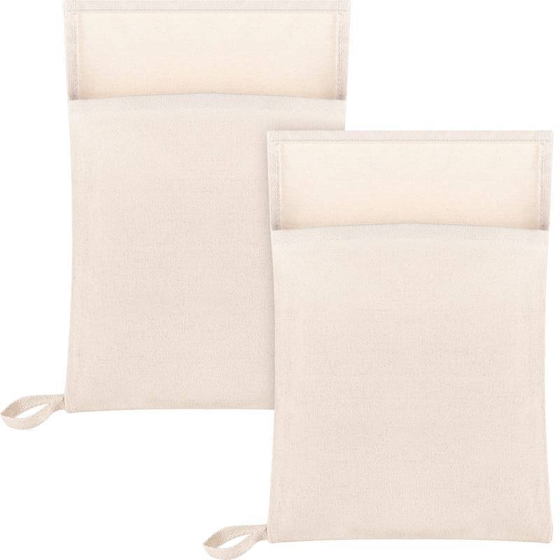lot 4164 image: Boao 2 Pcs Canvas Lewis Ice Crusher Bag Reusable Crushed Ice Packs 13.5 x 8.5 inches Professional Bartender Kit for Home Party Bar Kitchen&nbsp&nbsp