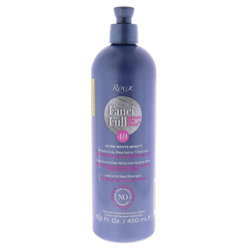 lot 4245 image: Roux, Fanci-Full Instant Hair Color Rinse, 49 White Minx,Temporarily Evens Tones, Blends Away Gray, 15.2 Oz&nbsp