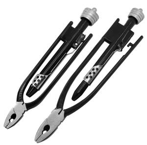 lot 5417 image: HARSKIYER 2 Pieces Safety Wire Pliers Set, 9 Inch & 6 Inch Chrome Vanadium Steel Safety Wire Twisting Tool for Aircraft, Machinery, Vehicles - Retail $23