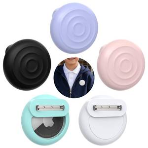 lot 5418 image: Hidden AirTag Holder for Kids with Safety Pin,EIZLXQ Soft Silicone Apple AirTag Holder for Kids,Discreet Air Tag Holder for Clothes,Luggage,Child &amp Elderly Tracker(BlackWhitePinkPurpleGreen)&nbsp