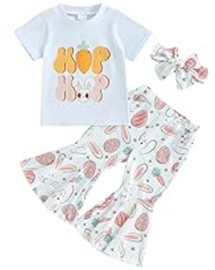 lot 5443 image: Toddler Girl Easter 3-Piece Outfit Set 18-24 Months - Retail $12
