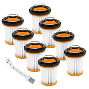 lot 5455 image: ATXKXE WV201 Filter Fit for Shark Wandvac ION W1 S87 Cordless Handheld Vacuum WV200, WV201, WV205, WV220, Compare to Part # XHFWV200, 8 Pack Filters and 1 Clean Brush - Retail $13