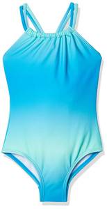 lot 5456 image: Kanu Surf Girls, Jasmine Beach Sport Halter One Piece Swimsuit, Janie Blue, 10 - Retail $13