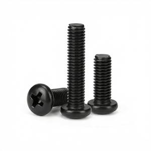 lot 5515 image: M4 x 25mm (30 Pack) Pan Head Machine Screws Black Oxide 304 Stainless Steel, Fully Threaded, Phillips Drive for Furniture Repairs and 3D Printer - Retail $7