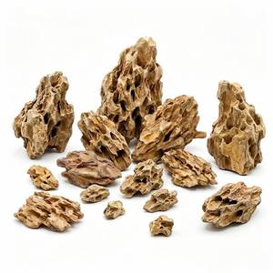 lot 5535 image: HAELFMRI 11 Lbs Natural Dragon Stone for Aquarium - Ohko Stone with Porous Texture, Professional Aquascaping Rocks for Fish Tank &amp Shrimp, 2-8 Inch Decorative Stones for Terrarium &amp Water Features