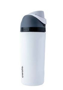 lot 5559 image: Owala 16oz Kids FreeSip Stainless Steel Water Bottle - Sleek - Retail $25