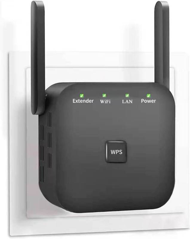 lot 4664 image: 2026 Fastest WiFi Extender, WiFi Repeater, WiFi Booster, Covers Up to 10000 Sq.ft and 80 Devices, Internet Booster - with Ethernet Port, Quick Setup, Home Wireless Signal Booster - Retail $20