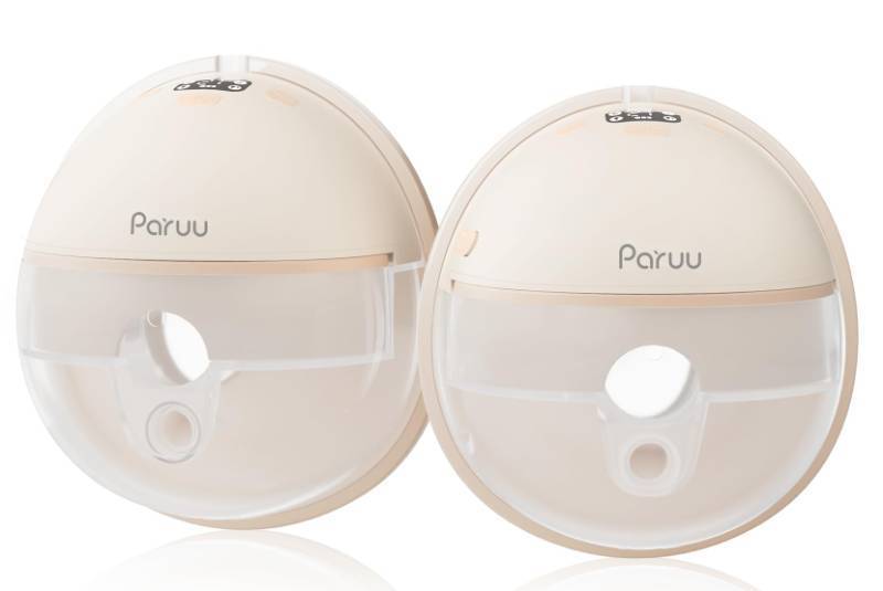 lot 4736 image: Paruu Hands Free Breast Pump P16, Wearable Breast Pump Electirc Portable with 4 Modes &amp 12 Levels, Max 309mmHg Strong Suction Wearable Breastfeeding Pump, 2 Pack Nude) - Retail $65