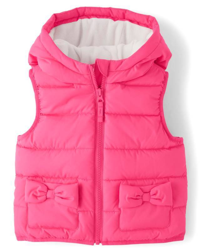 lot 5019 image: Gymboree,and Toddler Puffer Vest,Pink,12 - Retail $36