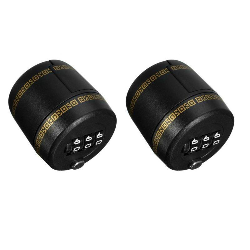 lot 5231 image: 2pcs Wine Bottle Lock, Bottle Cap Sealer Combination Lock, Wine Stopper,Wine accessories - Retail $10