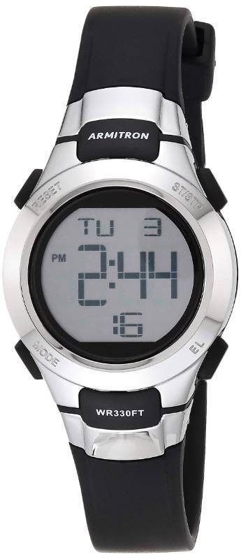 lot 5291 image: Armitron Sport Womens 457012 Digital Chronograph Resin Strap Watch - Retail $28